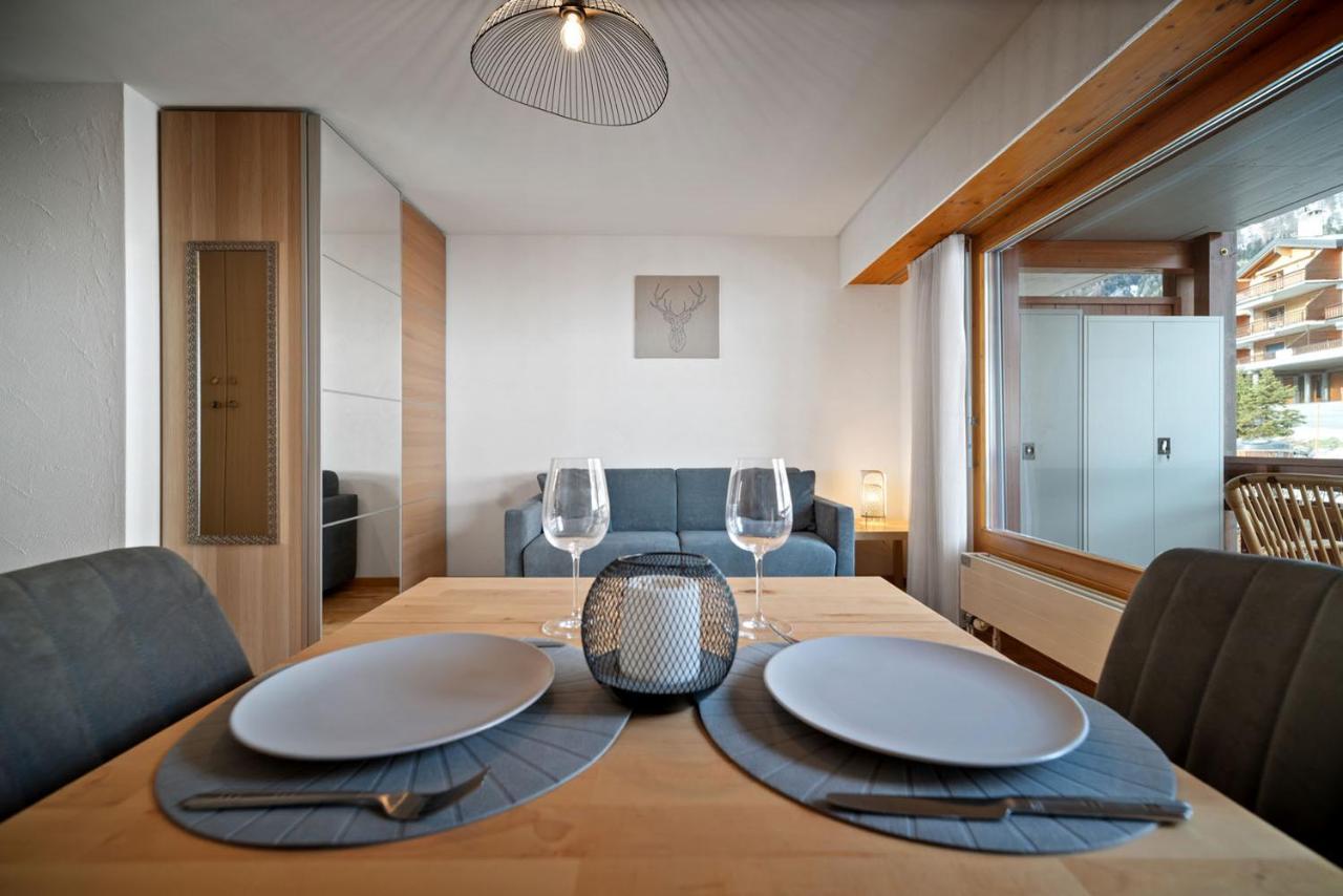 Charmant Studio Renove Situe Dans Les Bains D'Ovronnaz, Immeuble Les Sources ภายนอก รูปภาพ
